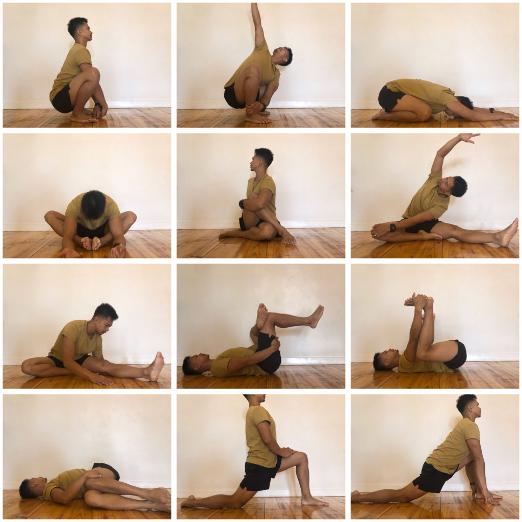 lower body tension stretch